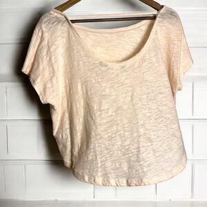 Athleta Oversized Cropped Top in Light Pink-Size Small